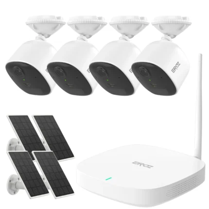 EROZ HOME Opal 4 Camera + Mini Hub Smart Security Bundle